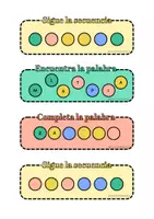 Vista previa - Tarjetas / Manipulativos - Juego del teclado de colores - Portada