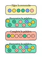 Vista previa - Tarjetas / Manipulativos - Juego del teclado de colores - página 1