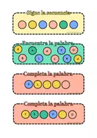Vista previa - Tarjetas / Manipulativos - Juego del teclado de colores - página 2