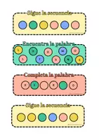 Vista previa - Tarjetas / Manipulativos - Juego del teclado de colores - página 3