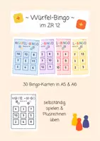 Vorschau - Spiele - Würfel-Bingo - Plusrechnen im Zahlenraum 12 - Deckblatt