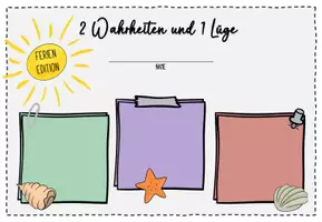 Vorschau - Arbeitsblätter - Arbeitsblätter, Spielanleitung: Wahrheit und Lüge (Kennenlernen, Ferienrückblick, Ferienerzählung, Icebreaker) - Seite 3