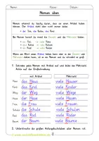 Vorschau - Arbeitsblätter - Nomen üben - Klasse 2 Substantive - Seite 2