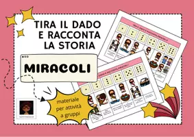 anteprima - Esercizi - TIRA IL DADO E RACCONTA LA STORIA - MIRACOLI - Pagina di copertina