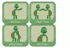 Vorschau - Bildkarten - Begrüßungs- und Abschiedsritual Schildkröte - Seite 2