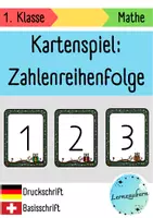 Vorschau - Spiele - Kartenspiel zur Zahlenreihenfolge (Eulen) - Deckblatt