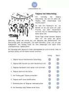 Vorschau - Arbeitsblätter - Leseverstehen Tatjana (DaZ/DaF) - besonders geeignet für Erwachsene (A1) - Deckblatt