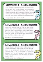 Vorschau - Aufgabenkarten - Kinderrechte - Situationskarten - Seite 1