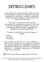 Vista previa - Refuerzo / NEE / Materiales de apoyo - LOS ANIMALES Y SU HÁBITAT TEACCH - página 2