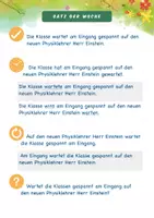 Vorschau - Arbeitsblätter - Satz der Woche Arbeitsblatt 2 - Seite 1