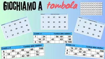 anteprima - Esercizi - tombola delle tabelline - Pagina di copertina