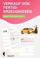 Vorschau - Arbeitsblätter - Verkauf von Fertigerzeugnissen - Deckblatt
