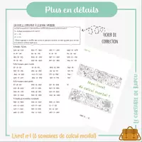 Aperçu - Préparation de séquence / Séquence complète - Livret de calcul mental avec correction - Page 3