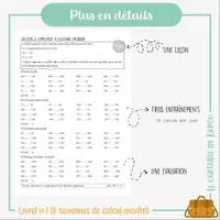 Aperçu - Préparation de séquence / Séquence complète - Livret de calcul mental avec correction - Page 1