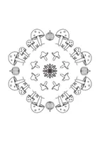 Vorschau - Mal- und Bastelvorlagen - Spätsommerliche und herbstliche Mandalas zum ausmalen - Seite 2