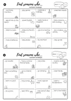 Vorschau - Arbeitsblätter - Find someone Who ... Summer Holidays - Seite 1