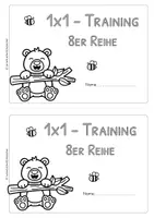 Vorschau - Arbeitsblätter - Einmaleins (1x1) - 8er-Reihe – A5-Miniheft - Klasse 2 - Seite 2