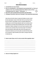 Vorschau - Arbeitsblätter - Einen Brief korrigieren - Deckblatt