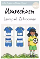 Vorschau - Spiele - Fußball-Puzzle (Legespiel) - Zeitspannen umrechnen - Deckblatt