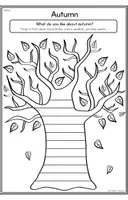Aperçu - Feuilles d'exercices - Autumn - Writing Templates - Page 2