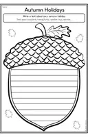 Aperçu - Feuilles d'exercices - Autumn - Writing Templates - Page 3