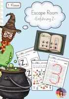 Vorschau - Arbeitsblätter - Buchstabeneinführung Z/z als Escape Room (Klasse 1) - Deckblatt