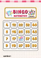 Vista previa - Juegos / Gamificación - Bingo matemático - Portada