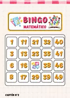 Vista previa - Juegos / Gamificación - Bingo matemático - página 1