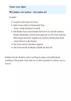 Vorschau - Arbeitsblätter - Team- Lese- Spiel. Wir haben- wir suchen – wir malen an! - Seite 1