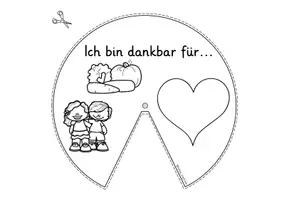 Vorschau - Arbeitsblätter - Ethik Dankbarkeit Klasse 1 und 2 – Drehscheibe basteln - Seite 3