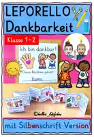 Vorschau - Mal- und Bastelvorlagen - Dankbarkeit Grundschule Klasse 1 & 2 Ethik - Leporello - Deckblatt