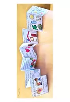 Vorschau - Mal- und Bastelvorlagen - Dankbarkeit Grundschule Klasse 1 & 2 Ethik - Leporello - Seite 1