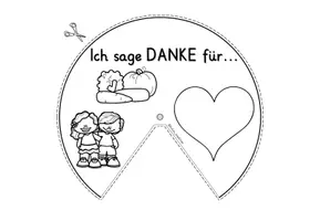 Vorschau - Arbeitsblätter - Ethik Dankbarkeit Klasse 3-6 – Drehscheibe basteln - Seite 2