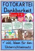 Vorschau - Unterrichtsreihen - Dankbarkeit Grundschule Religion & Ethik / Fotokartei - Deckblatt