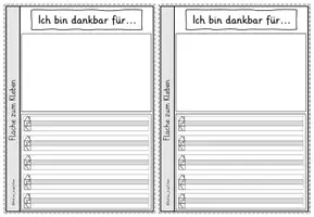 Vorschau - Stundenentwürfe - Dankbarkeit Klasse 1-4: Differenziertes Minibuch - Seite 3