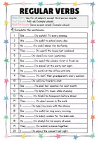 Vorschau - Arbeitsblätter - Simple Past Regular Verbs Englisch Worksheet Exercises - Seite 3
