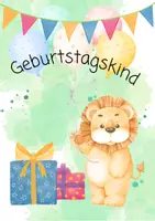Vorschau - Bildkarten - Geburtstagsaufsteller Löwe (1.-4. Klasse) - Seite 3