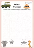Vorschau - Spiele - Suchsel für Kinder: Safari - Seite 1