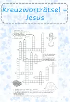Vorschau - Arbeitsblätter - Kreuzworträtsel - Jesus - Deckblatt