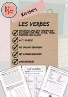 Vorschau - Arbeitsblätter - Révision: Les verbes (-er, être, avoir, faire, prendre, aller) - Deckblatt
