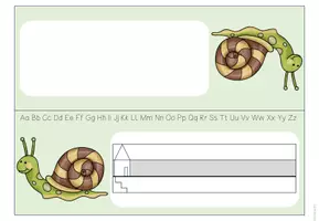 Vorschau - Anderer Materialtyp - Namensschilder - Schnecke - Seite 1