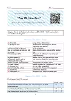 Vorschau - Arbeitsblätter - AB Hörverstehen | Podcast | Thema Oktoberfest | DaF DaZ - Seite 1