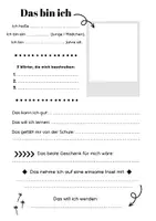Vorschau - Arbeitsblätter - Steckbrief: Das bin ich - Seite 1