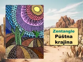 Náhľad - UMENIE: Zentangle púštna krajina - strana 1