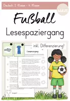 Vorschau - Arbeitsblätter - Lesespaziergang Fußball (WM/EM) - 2-fach differenziert - Deckblatt
