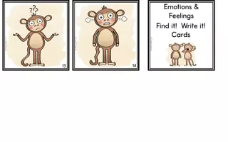 Vista previa - Hojas de trabajo - Feelings & Emotions - Find it! Write it! - página 3