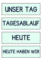 Vorschau - Poster - Tagesstruktur und Tagestransparenz für die Grundschule - Seite 1