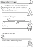 Vorschau - Arbeitsblätter - Schule früher - alte & einfache Spiele wie vor 100 Jahren - Seite 1
