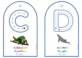 Aperçu - Jeux - ABECEDAIRE DES ANIMAUX – JE TRACE - Page 3