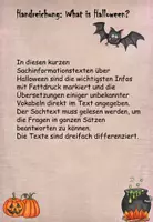 Vorschau - Stationenlernen - What is Halloween? Sachtexte über Halloween - Seite 1
